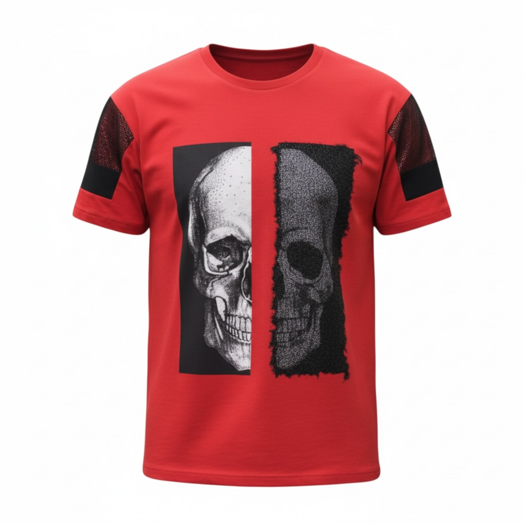 Slim Fashion T-Shirt – Italian Design, Unique Style, 100% Cotton