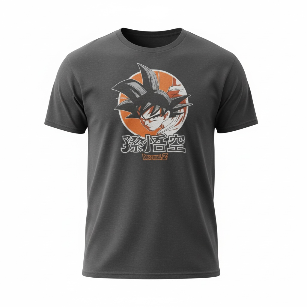 Anime Style Graphic T-Shirt Big Size 3XL – Dragon-Inspired Design, Cotton Casual Tee