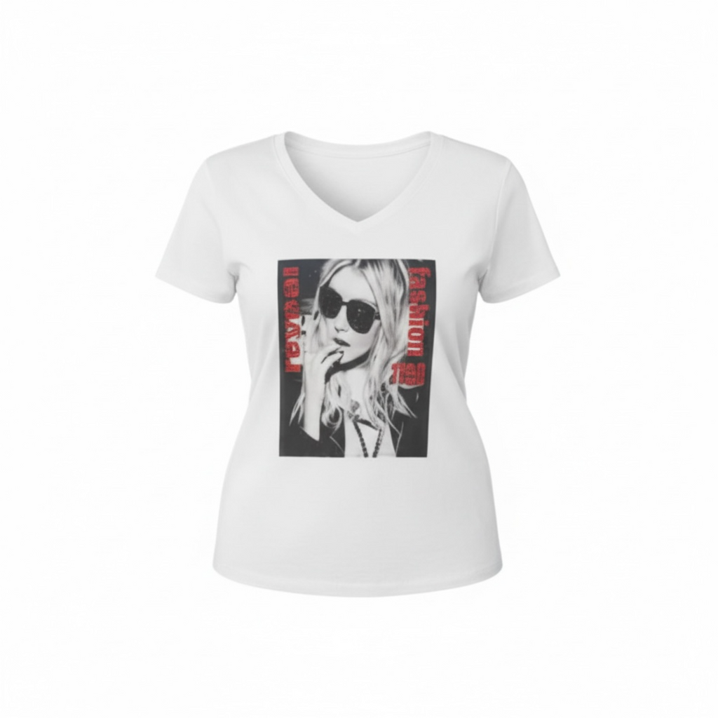 Fashion T-Shirt – Trendy Casual Short Sleeve Tee