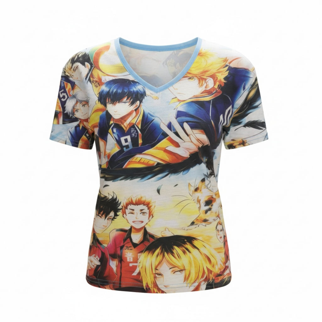 Volleyball Star Style Graphic T-Shirt – Casual Tee for Anime Lover