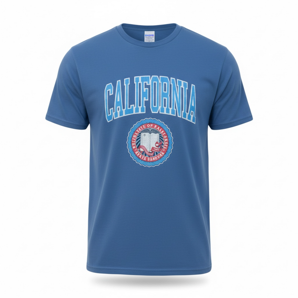 California Men’s T-Shirt – High Quality Cotton, Classic Print, Comfortable Casual Wear