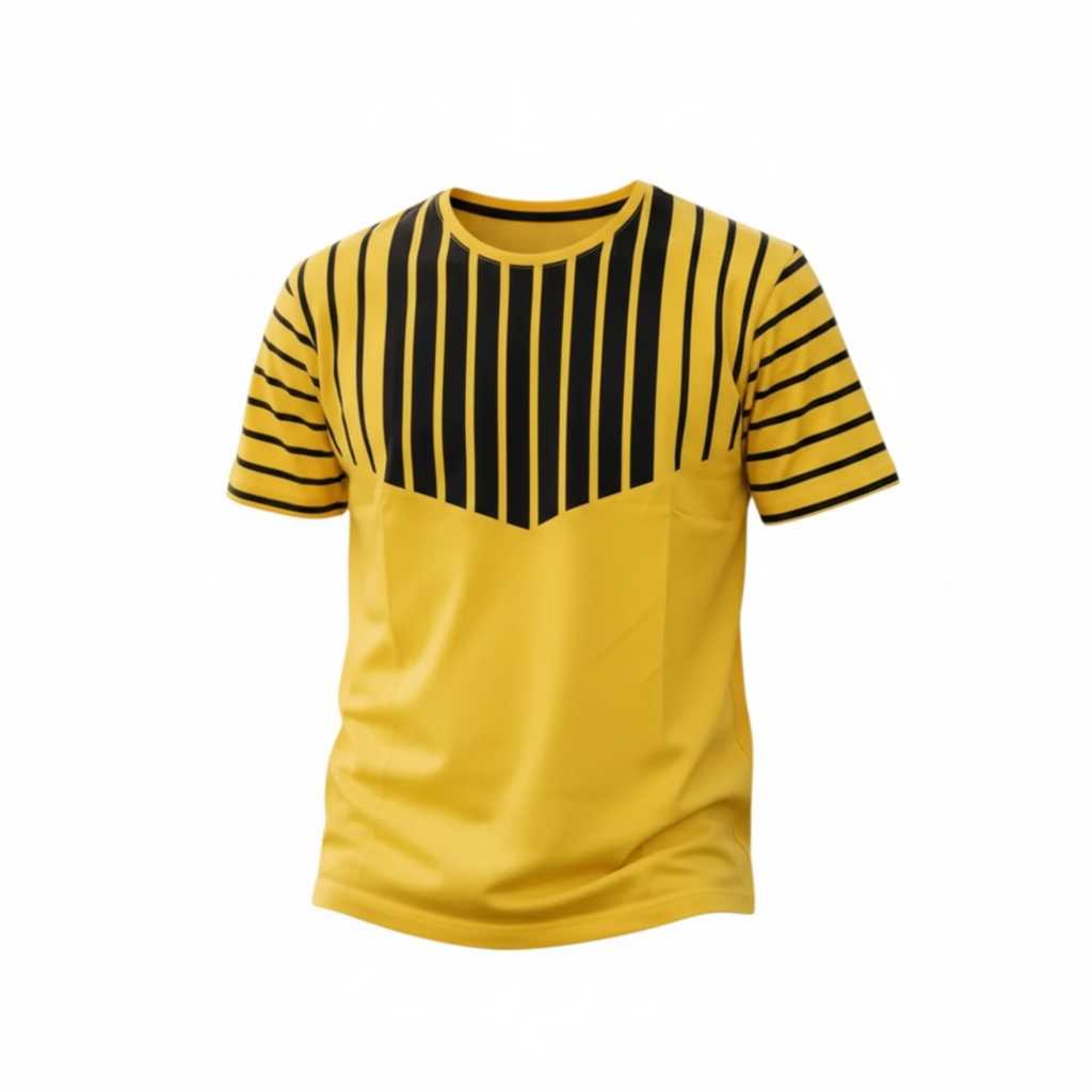 Men Fashion T-Shirt – New Trendy Design, Slim Fit, 100% Cotton, Casual Wear