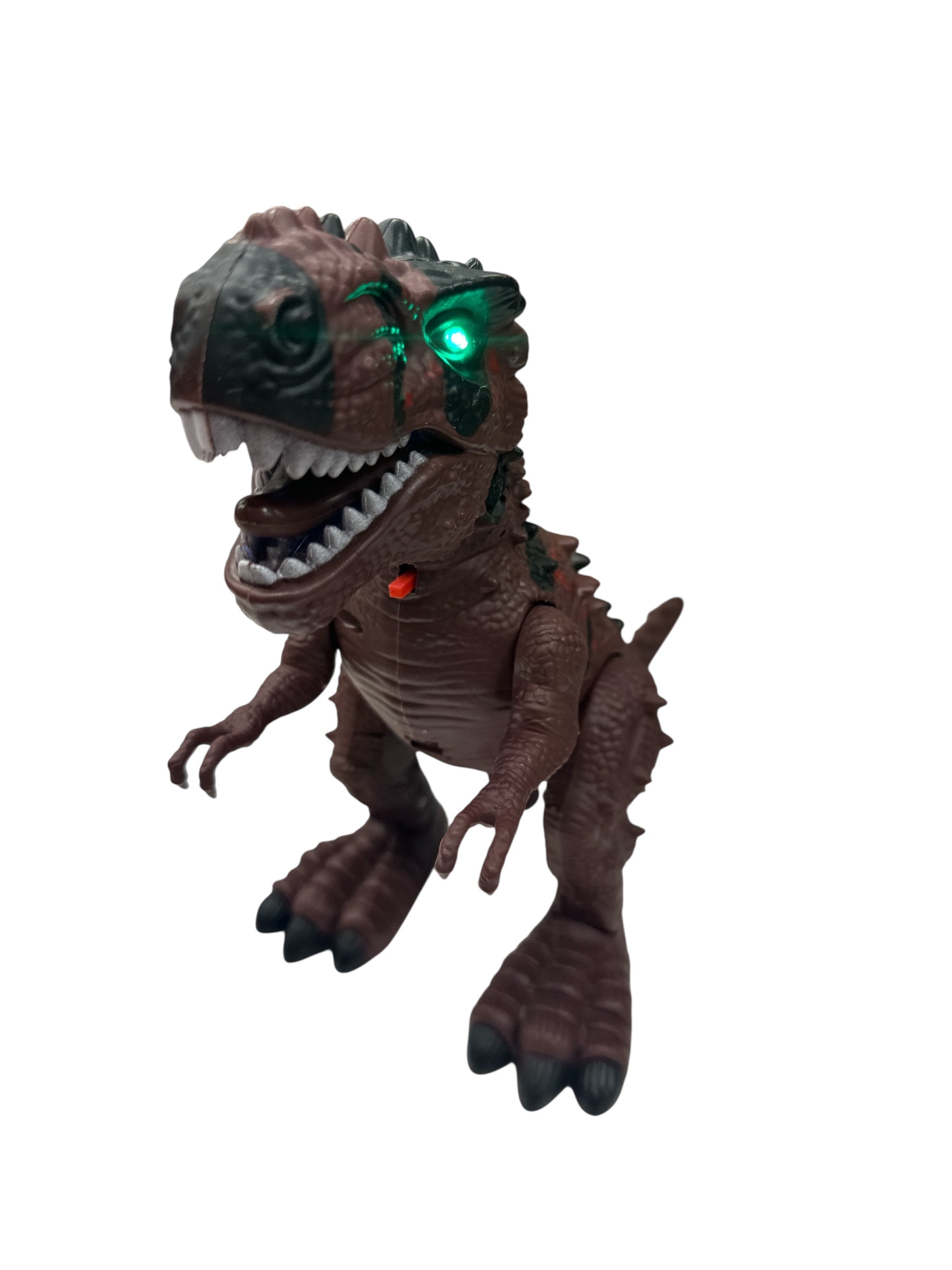 Gear Dinosaur Toy with Lights and Music, Battery Operated Bump and Go Dinosaur with Moving Gears, Interactive Educational Toy for Kids