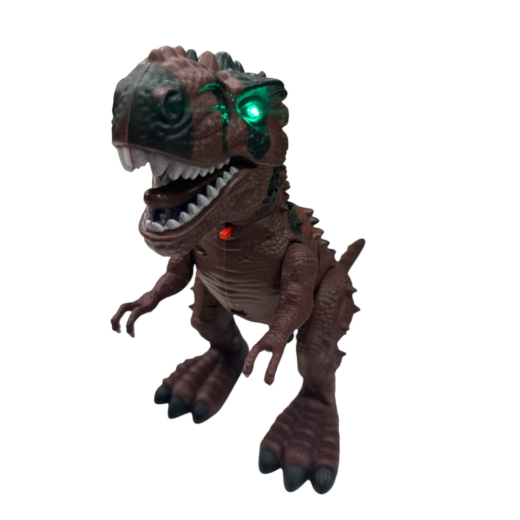 Gear Dinosaur Toy with Lights and Music, Battery Operated Bump and Go Dinosaur with Moving Gears, Interactive Educational Toy for Kids